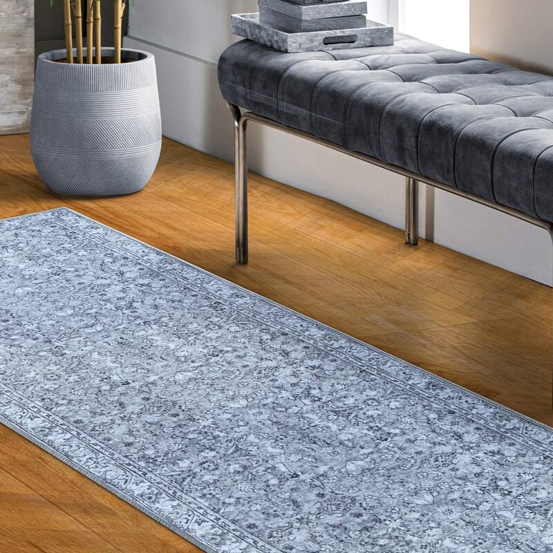 Superior Elodie Bohemian Geometric Floral Medallion Indoor Area Rug