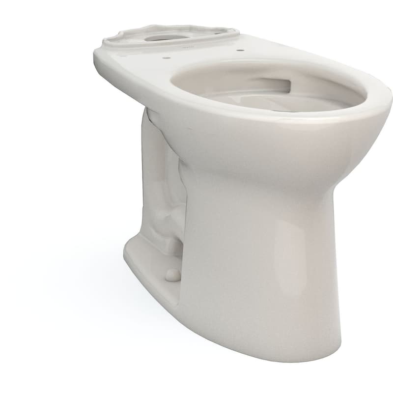 TOTO Drake Elongated Universal Height Tornado Flush Toilet Bowl with - Sedona Beige