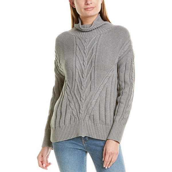 J.Crew Chunky Cable Turtleneck Sweater. Opens flyout.