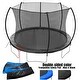 preview thumbnail 2 of 7, 12FT Trampoline with Curved Poles,Safety Net,Ladder,Double-Sided Pad