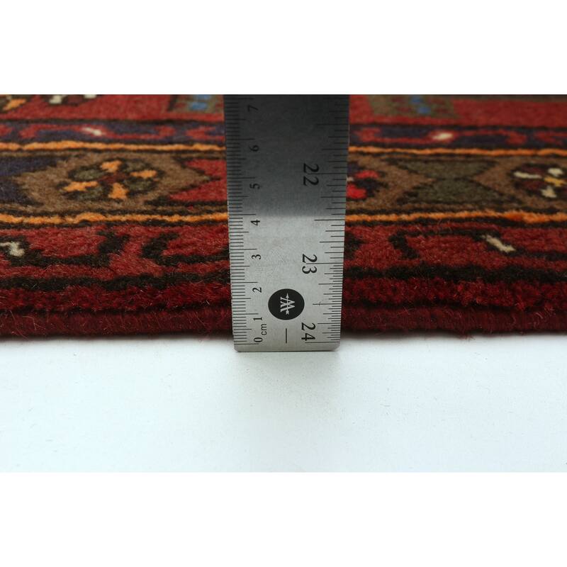 ECARPETGALLERY Hand-knotted Andelz Red Wool Rug - 3'3 x 5'6