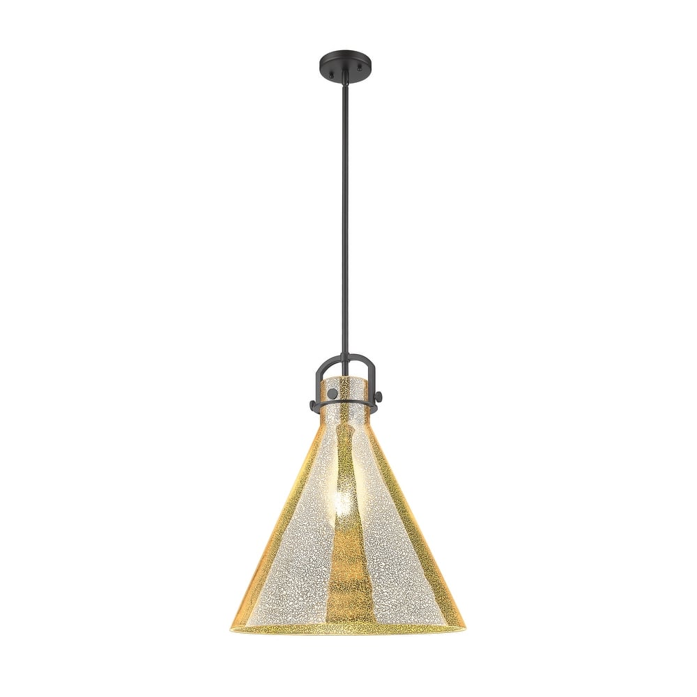 Innovations Lighting Downtown Urban - Newton Cone - 1 Light 18" Stem Hung Arched-Frame Pendant