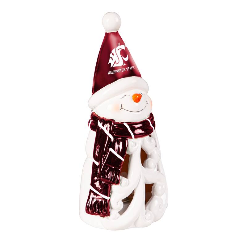 Washington State University Snowman LED Garden Statuary, 8"