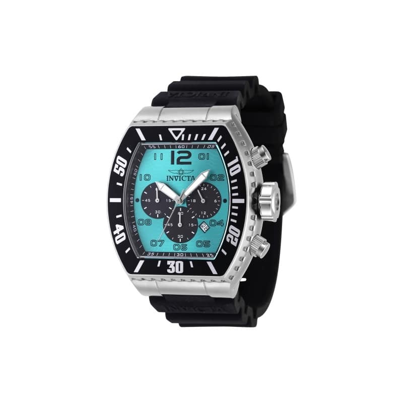 Invicta Men's 47285 Pro Diver Quartz Chronograph Black, Turquoise Dial Watch - Blue