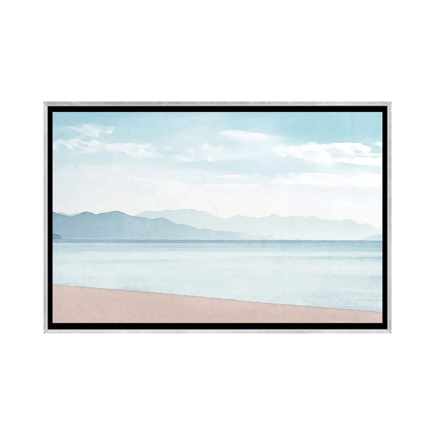 iCanvas "Beach Sea" by Nikki Framed