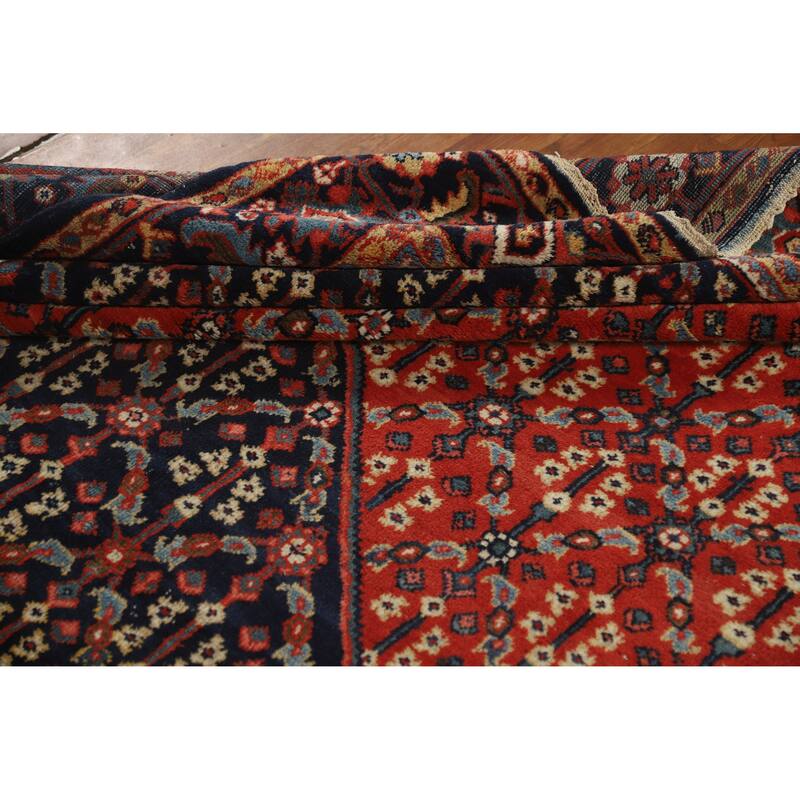 Hand Knotted Oriental 100% Wool Carpet Traditional Medallion Oranges & Rust Sultanabad Area Rug - 12' 0'' X 8' 8''