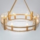 preview thumbnail 23 of 56, Dimmable Large Drum Glass Chandelier for Dining Room High Ceiling Living Room