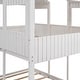 preview thumbnail 7 of 10, Full Over Full Wooden Bunk Bed House Kids Bed with Roof,Window,Guardrail,Ladder,Playhouse Inspired