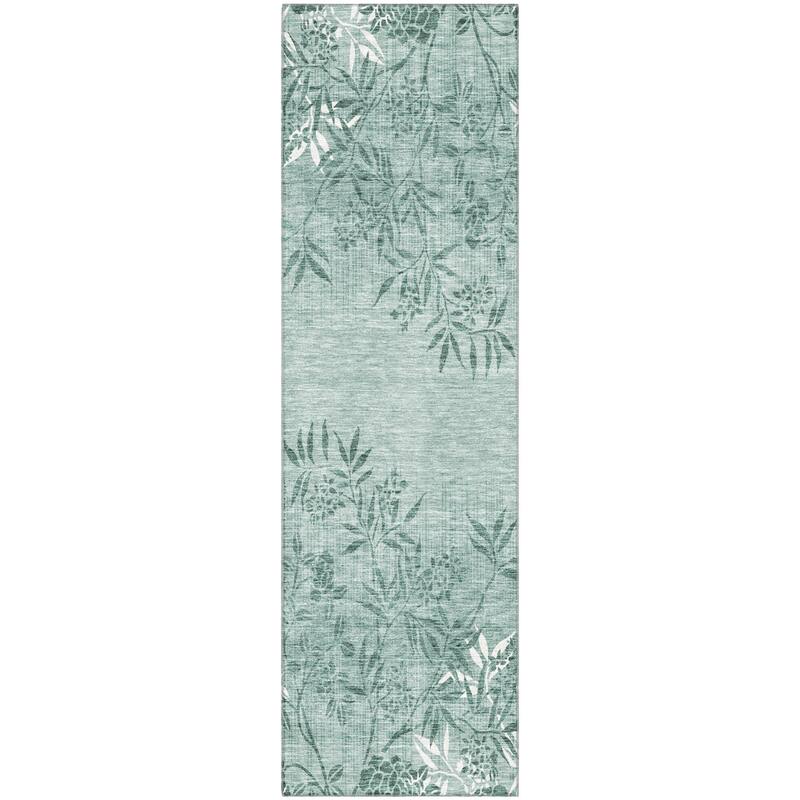 Premium Washable Super Soft Floral Imprints Mayfield Rug