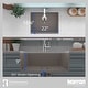 preview thumbnail 45 of 52, Karran Undermount 24.38 in Single Bowl Quartz Kitchen Sink Kit