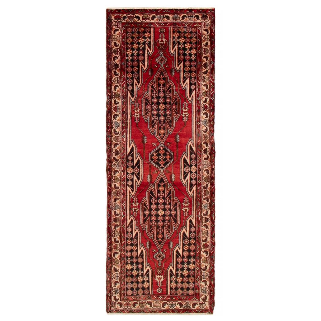 ECARPETGALLERY Hand-knotted Anadol Red Wool Rug - 3'6 x 10'0