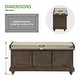 preview thumbnail 3 of 20, Dover White Wash Entryway Storage Bench