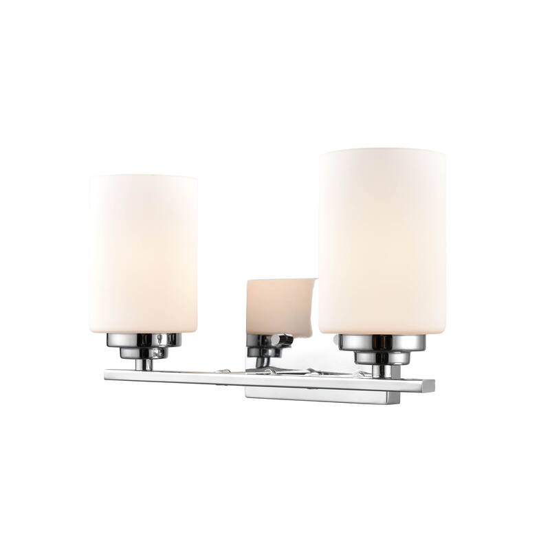 Millennium Lighting Durham 2 Light Bathroom Vanity Fixture with Frosted Glass Shades