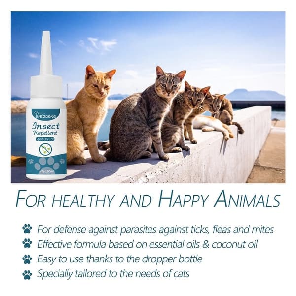 Effective Pet Flea Drops for Cats Dogs Ticks Lice Mite Treatment - As ...