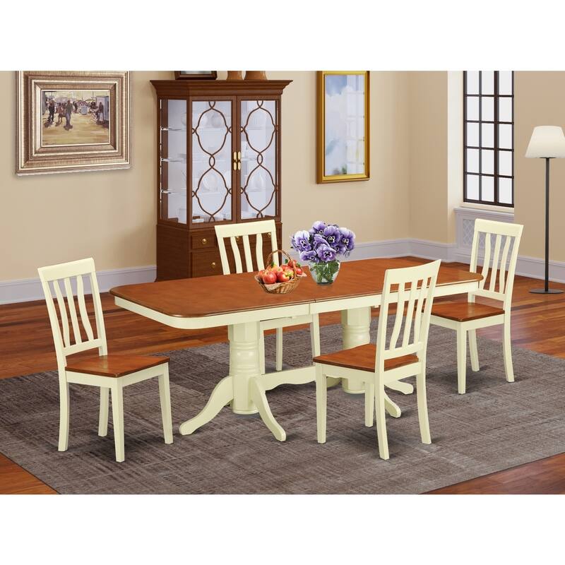 Boho Dining Set - Table & Chairs for Kitchen or Dining Room - Modern Farmhouse Style