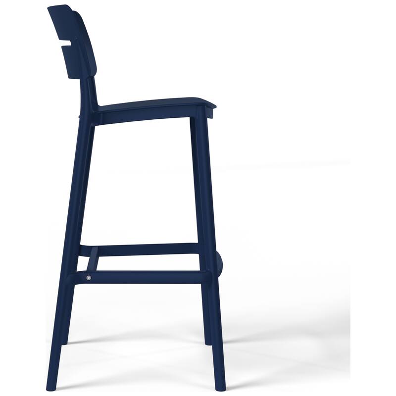 Frond and Form 29.5 Inch Outdoor Bar Stool (Set of 2)
