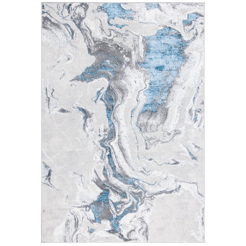 SAFAVIEH Amelia Berendina Modern Abstract Rug - 2' x 4' - Grey/Blue