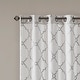 preview thumbnail 8 of 83, Madison Park Westmont Fretwork Print Grommet Top Window Curtain Panel