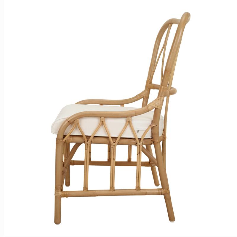 NPD Furniture Ayanna Modern Bohemian Rattan Dining Chair