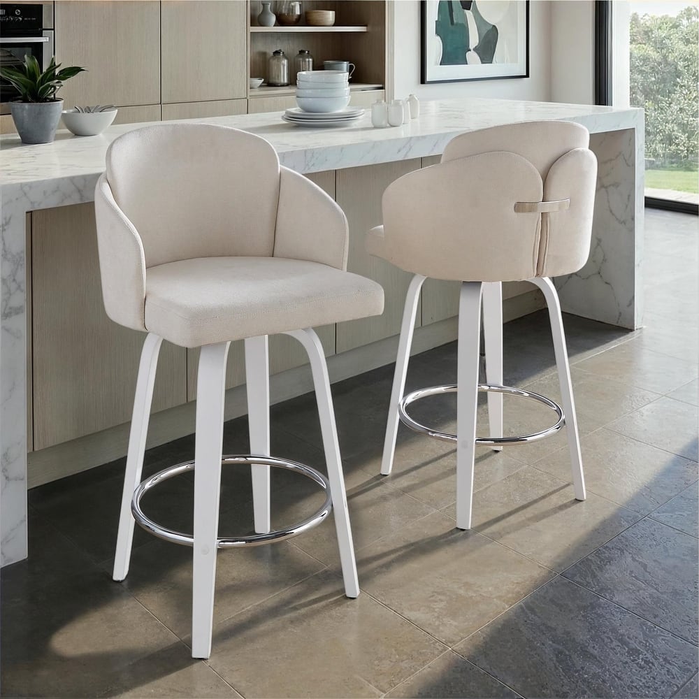 Dahlia 26" Fixed-Height Counter Stool - Set of 2