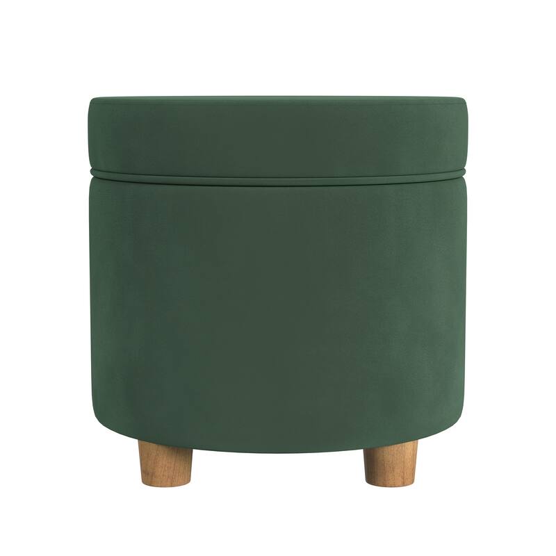 Porch & Den Parkchester Round Storage Ottoman