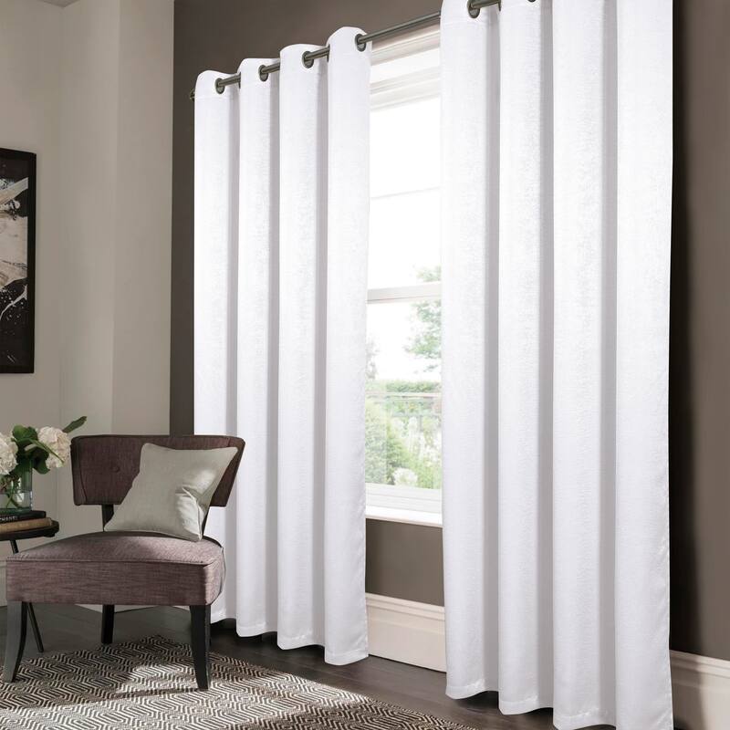 Nora Embossed Blackout Grommet Panel 90" - 52 x 90 in. - 52 x 90 in.