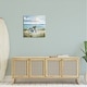 preview thumbnail 8 of 8, Stupell Charming Blue Bicycle Floral Bouquet Distant Beach Sailboats Canvas Wall Art