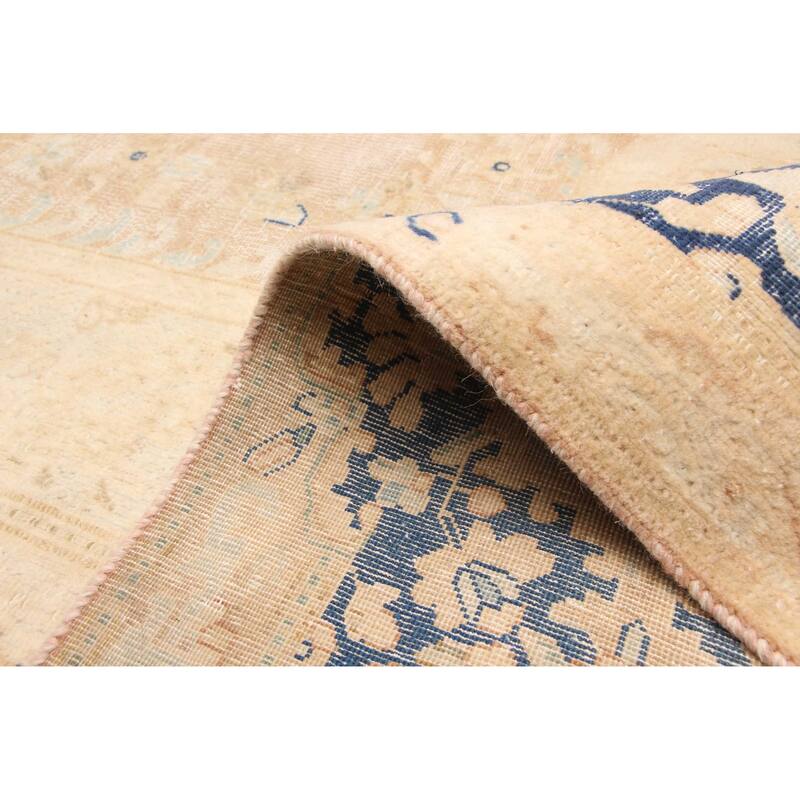 ECARPETGALLERY Hand-knotted Antalya Vintage Light Brown Wool Rug - 9'9 x 13'4