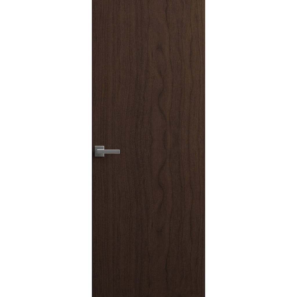 Solid Hidden Door with Handle Planum 0010 Noce