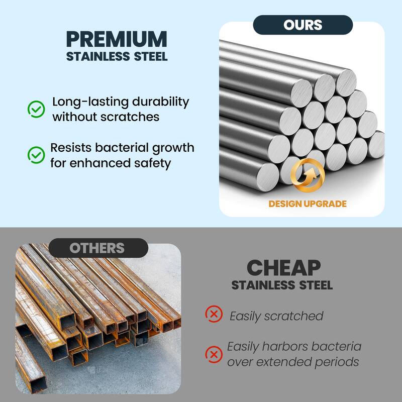 81"H Stainless Steel Freestanding Outdoor Shower with Handheld Shower