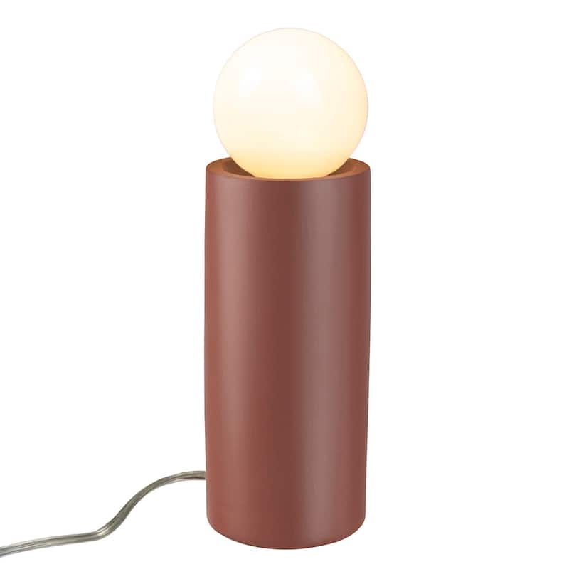Ceramic Tall Pillar Table Lamp - Canyon Clay