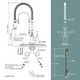 preview thumbnail 14 of 87, WOWOW Single Handle Gooseneck Pull Down Sprayer Kitchen Faucet