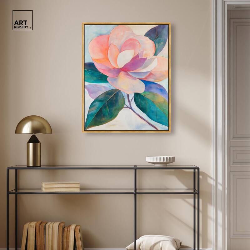Pink Magnolia II Canvas by Art Remedy