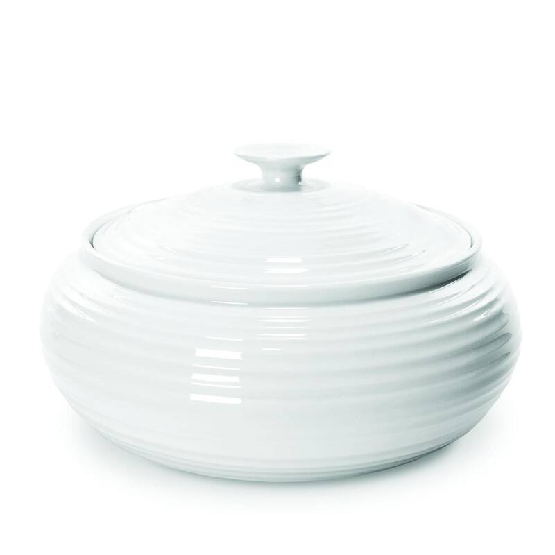 Portmeirion Sophie Conran Low Covered Casserole - White
