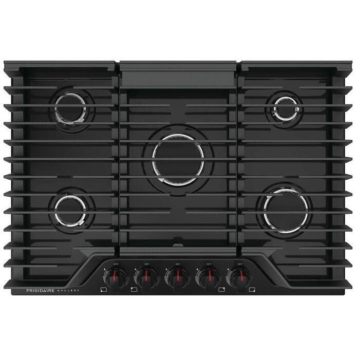 Frigidaire GCCG3048A 30" Wide 5 Burner Gas Cooktop with Quick Boil