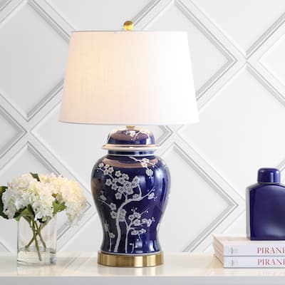 Ellie 29.5" Ginger Jar Ceramic/Metal LED Table Lamp, by JONATHAN Y