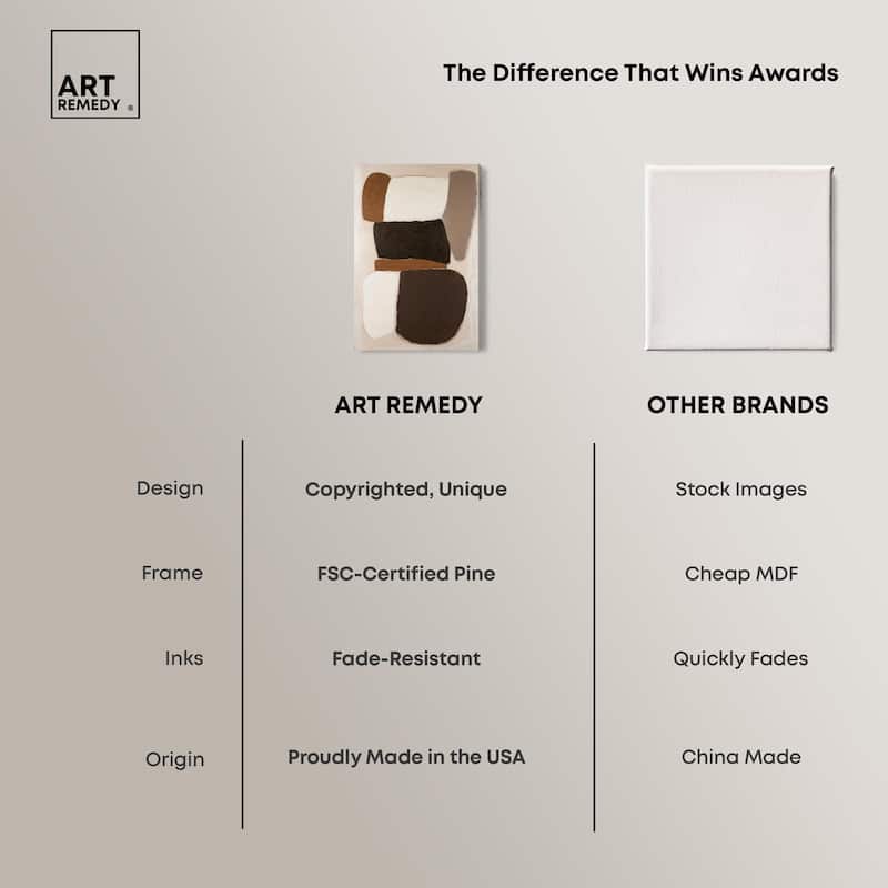 Asymmetrical Balance III Canvas by Art Remedy, Gallery Wrapped