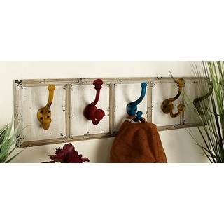 Brown Wood 2 Hangers Home Wall Hook