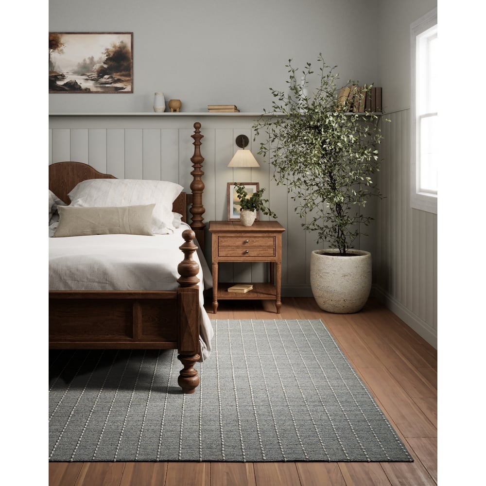 Momeni Oliver Hand Loomed Wool Blended Striped Area Rug