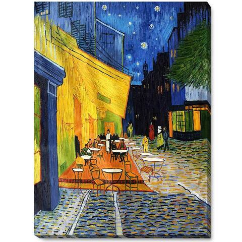 Vincent Van Gogh 'Cafe Terrace at Night' Hand Painted Oil Reproduction