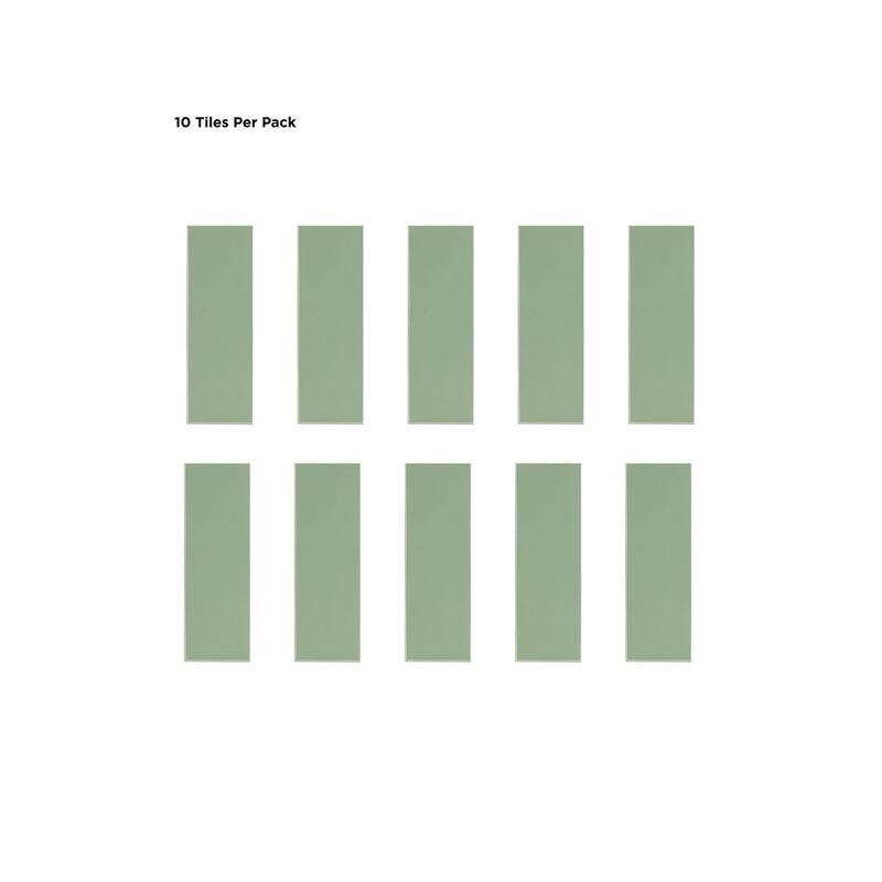 Subway Green Peel & Stick Luxury Wall Tiles