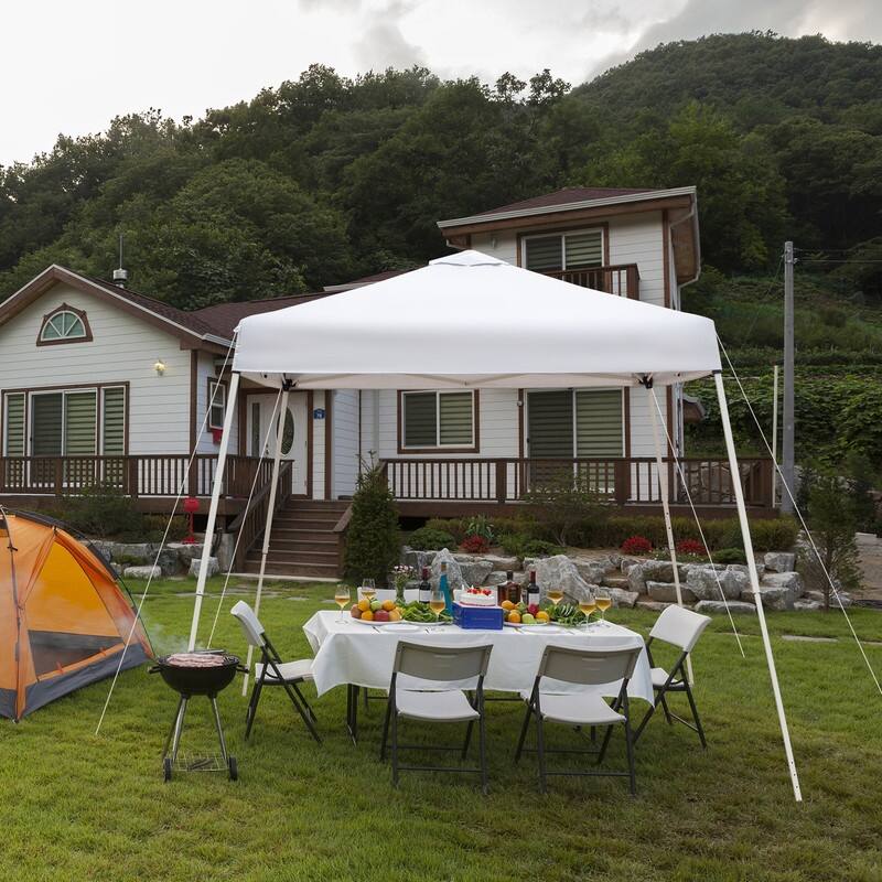Outdoor Slanted Feet Pop-up Canopy Gazebo