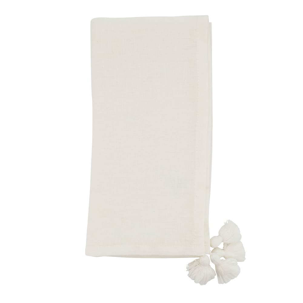 Table Napkins With Tassel Design (Set of 4)