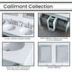 preview thumbnail 6 of 10, Hanover Callimont 47-In. Bathroom Vanity Set includes Sink, Countertop, plus Cabinet, 4 Doors, 3 Drawers & 2 Mirrors, Blue