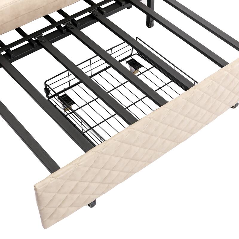 Modern Velvet Loveseat Couch with Pull Out Bed