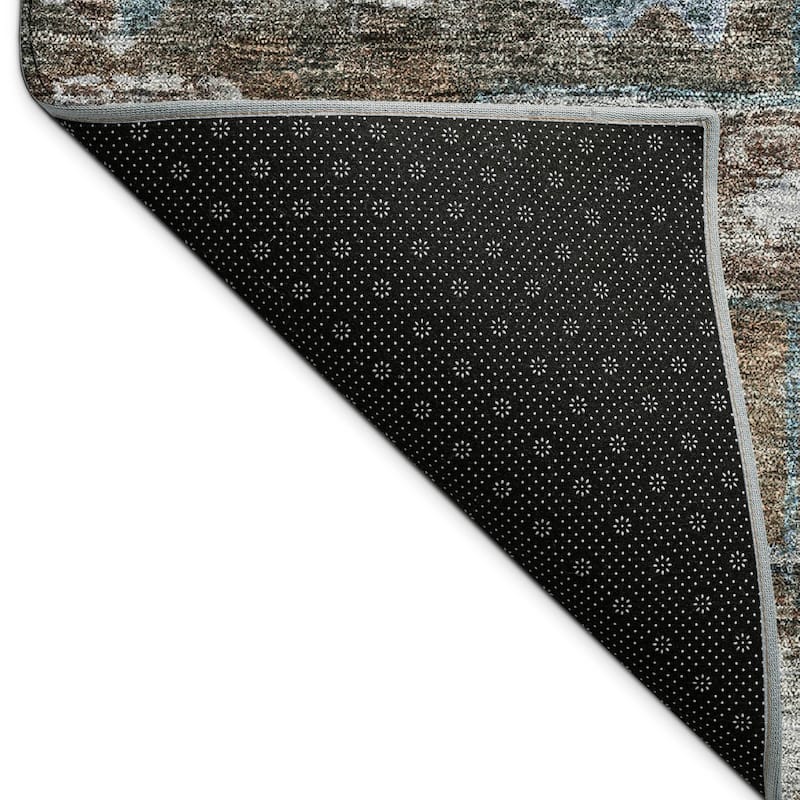 Machine Washable Indoor/ Outdoor Boho Traditional Chantille Rug