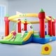 preview thumbnail 8 of 9, 15'x12' 600lbs Large Inflatable Bounce House for big kids with Blower & Basket Ball Hoop - 15.3'X12'