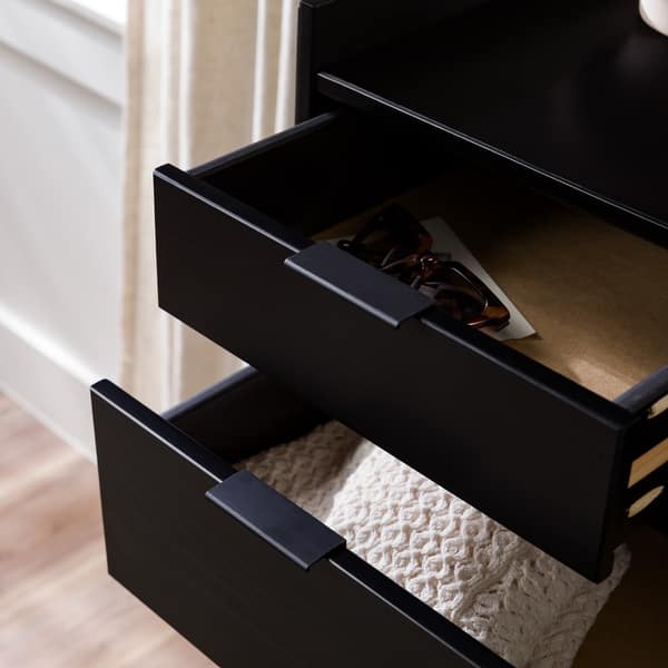 middlebrook modern gallery top solid wood dresser Walker Edison Modern Gallery Top Solid Wood Dresser - Bed Bath & Beyond