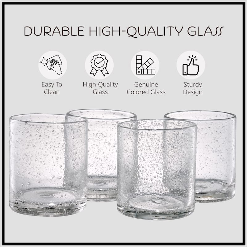 Artland Set of 4 Iris Double Old Fashioned Glass 14 oz - 14 oz