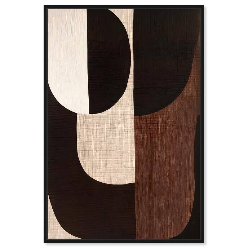 Quartet in Brown I Canvas by Art Remedy - Black - 10" x 15"